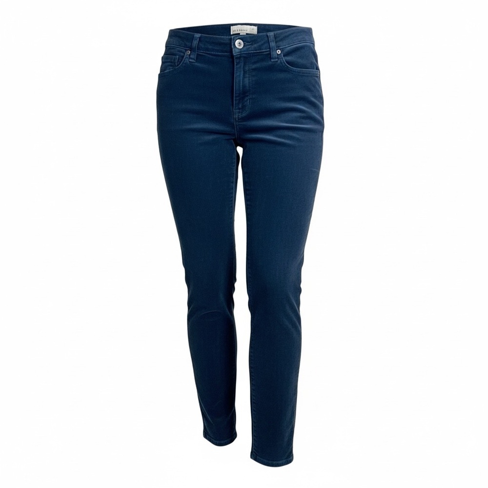Vintage Y2k Old Navy Corduroy Pants Womens 6 Cobalt Blue Low Rise Skinny Jeans